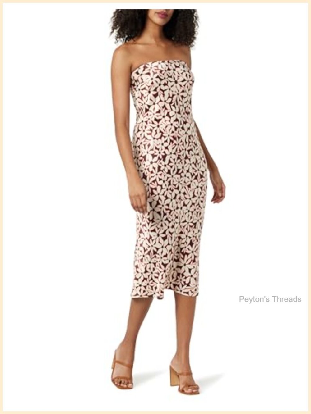 Strapless Midi Dress Sexy Formal Wedding Guest Ruffle Backless